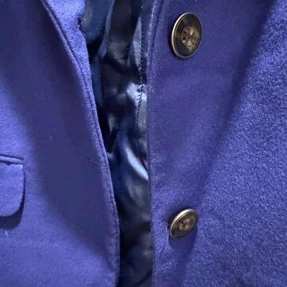 GAP Women's Wool Royal Blue Purple Academy Blazer 12 - Picture 4 of 6